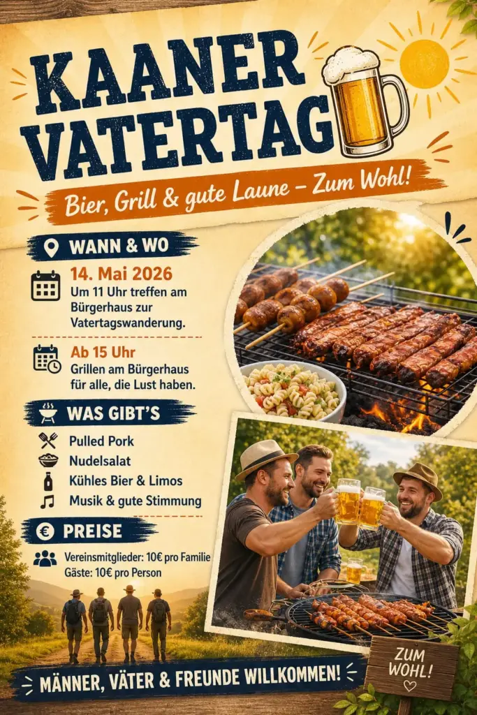 Flyer zum Karner Vatertag 2026